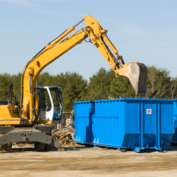 what size residential dumpster rentals are available in Vinton Ohio